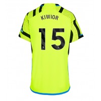 Camiseta Arsenal Jakub Kiwior #15 Segunda Equipación Replica 2023-24 para mujer mangas cortas